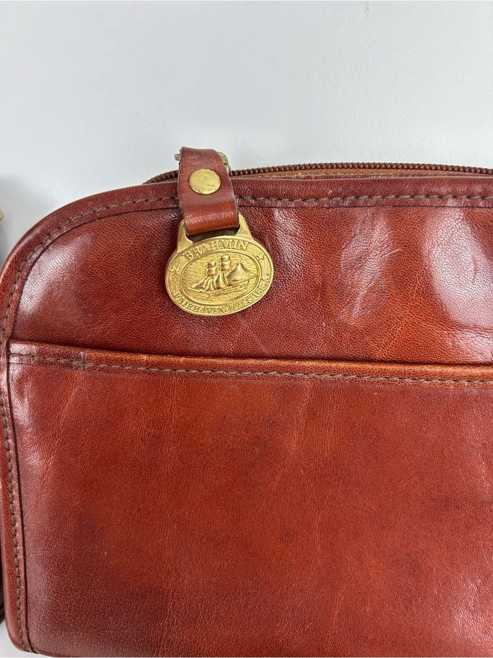 VINTAGE BRAHMIN CROSSBODY SHOULDER BAG PURSE SET OF 2 - Picture 15 of 15